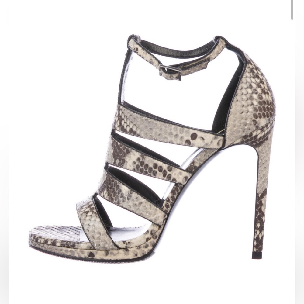Saint Laurent Snakeskin Python Animal Gladiator S… - image 2